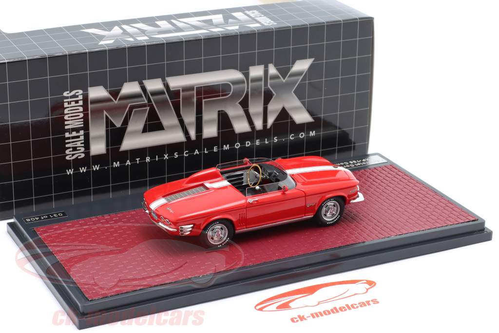 Chevrolet Corvair Super Spyder XP-785 Concept year 1962 red 1:43 Matrix