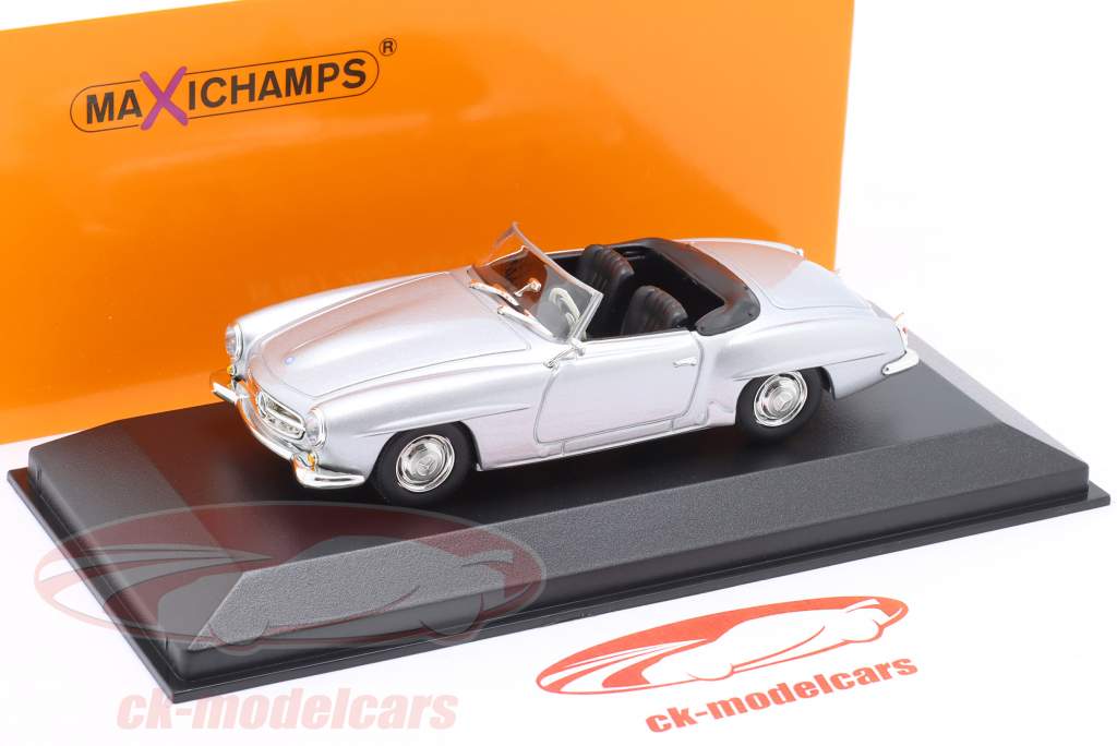 Mercedes-Benz 190 SL (W121) Baujahr 1955 silber 1:43 Minichamps