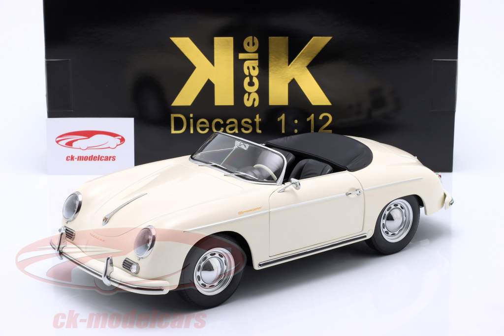 Porsche 356 A Speedster Année de construction 1955 blanc 1:12 KK-Scale