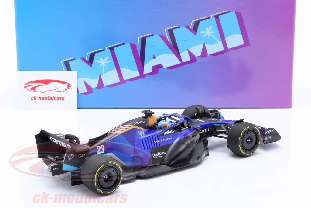 Alexander Albon Williams FW44 #23 Miami GP formel 1 2022 1:18 Minichamps