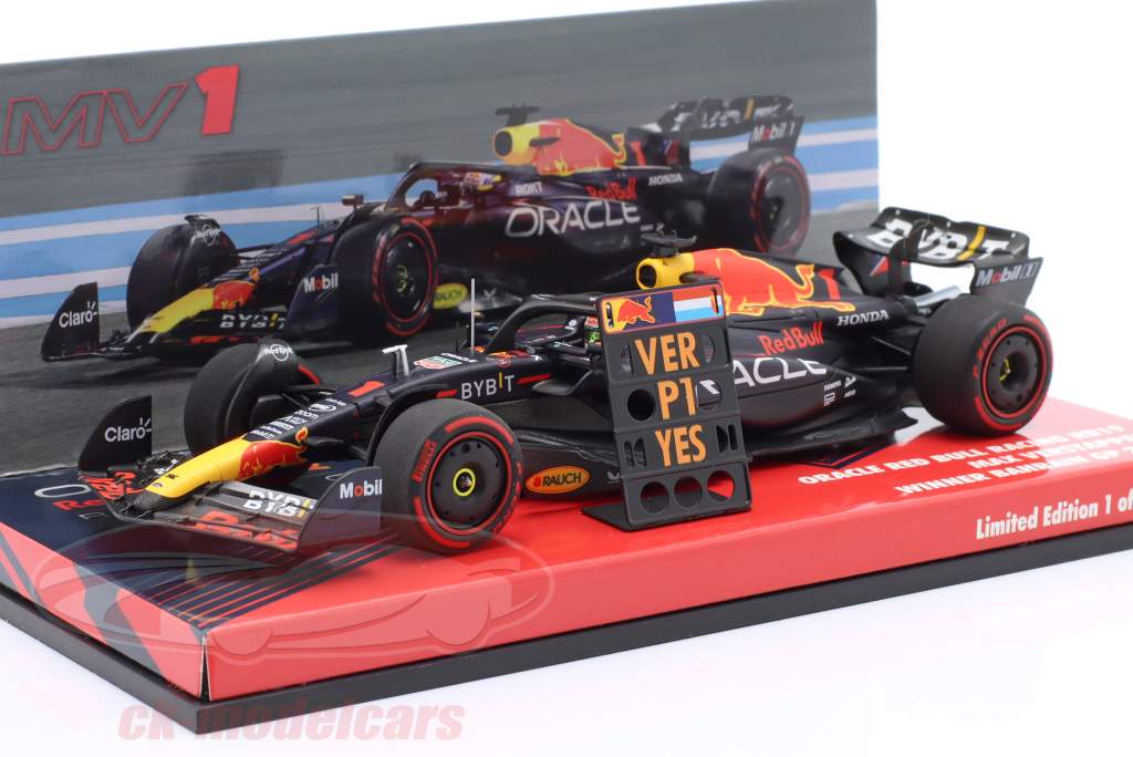 Max Verstappen Red Bull RB19 #1 Winner Bahrain GP Formula 1 World Champion 2023 1:43 Minichamps