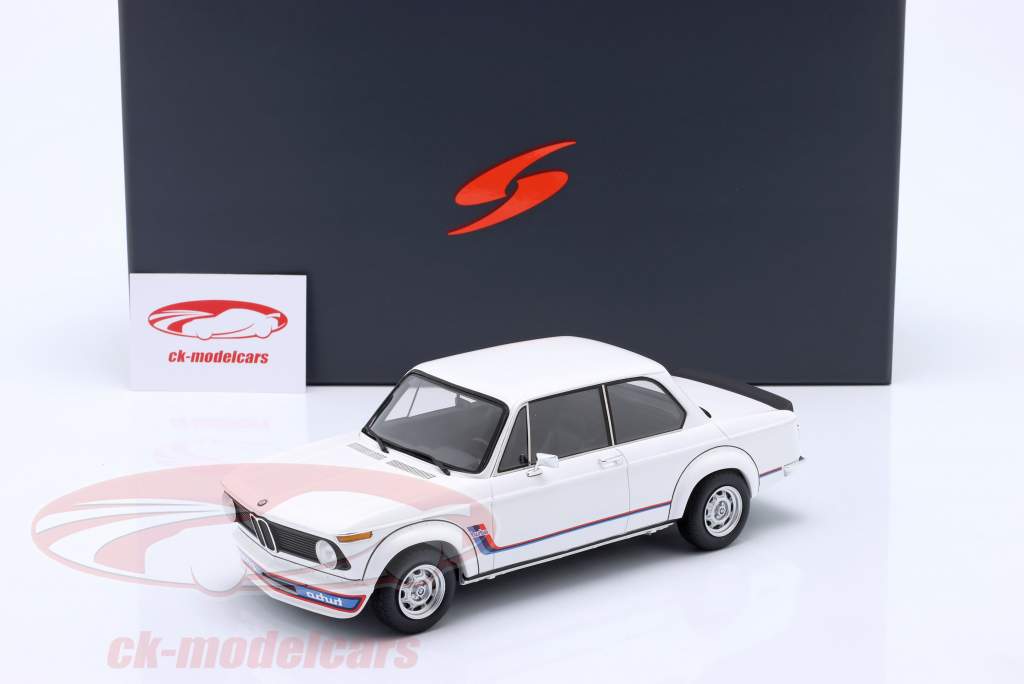 BMW 2002 Turbo Année de construction 1973 blanc 1:18 Spark