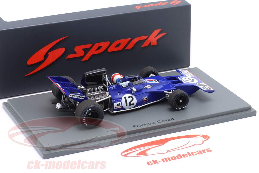 Spark 1:43 Francois Cevert Tyrrell 002 #12 2nd France GP