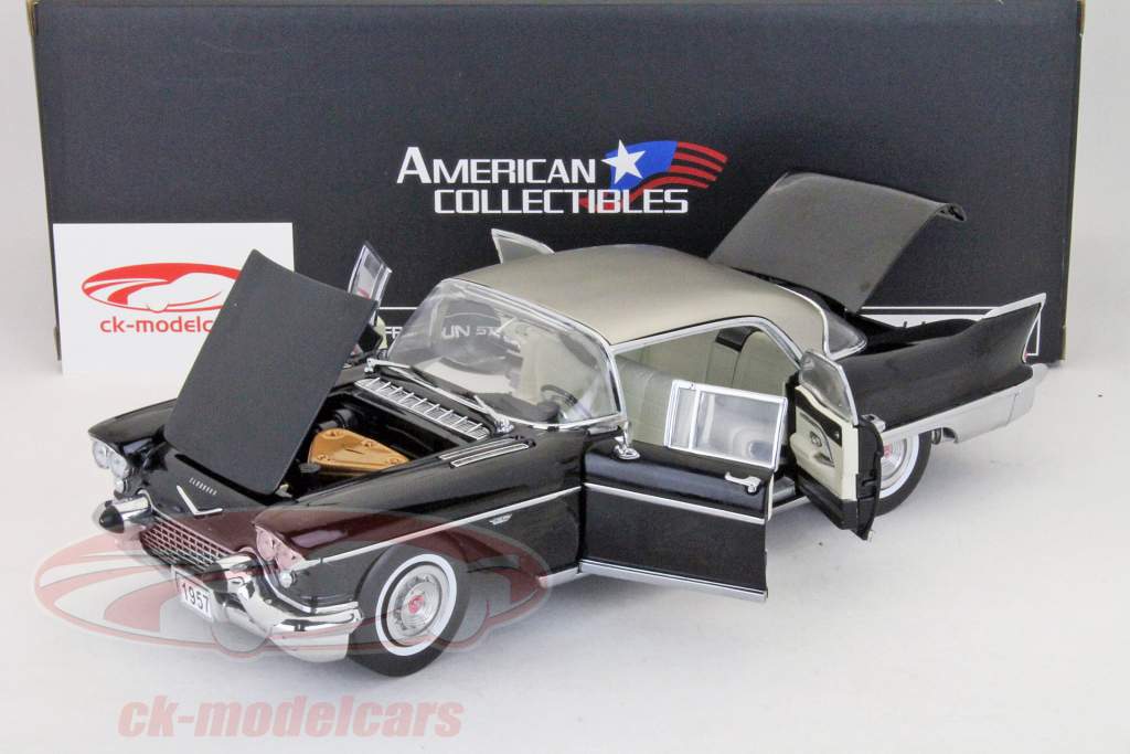 Cadillac Eldorado Brougham anno 1957 ebano nero 1:18 SunStar