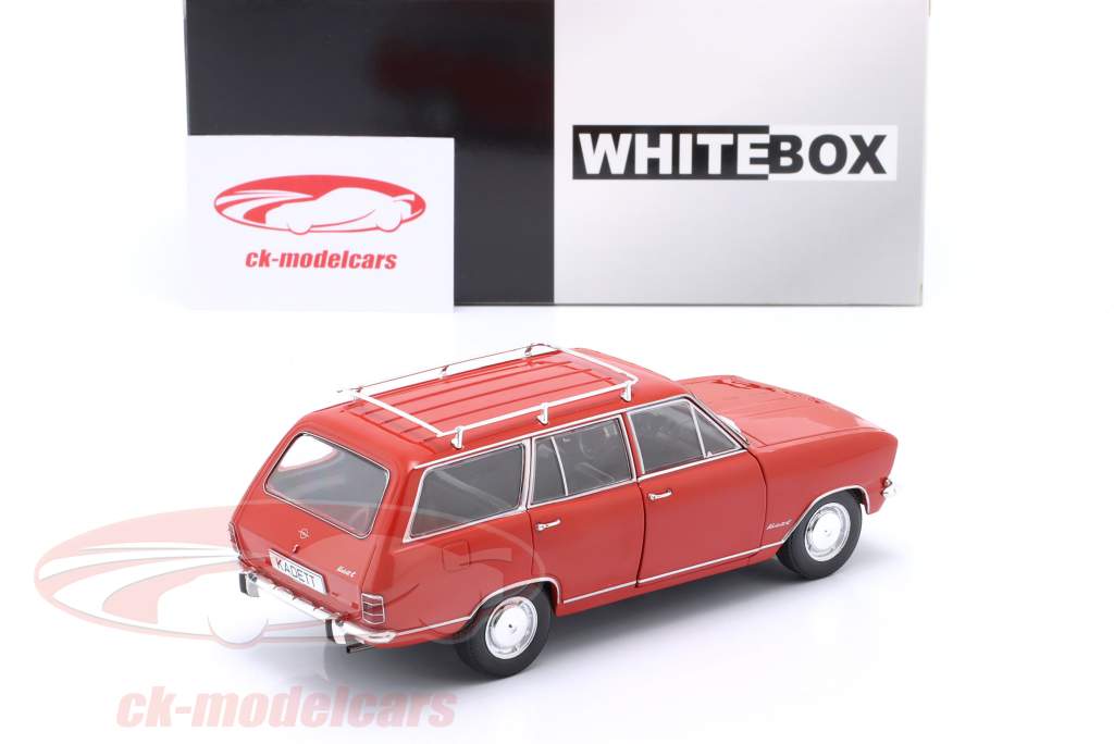 Opel Kadett B Caravan Byggeår 1965 rød 1:24 WhiteBox