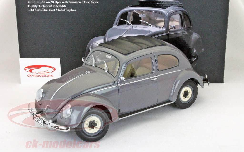 Volkswagen VW Beetle Saloon Bj. 1950 hellgrau / light grey 1:12 SunStar
