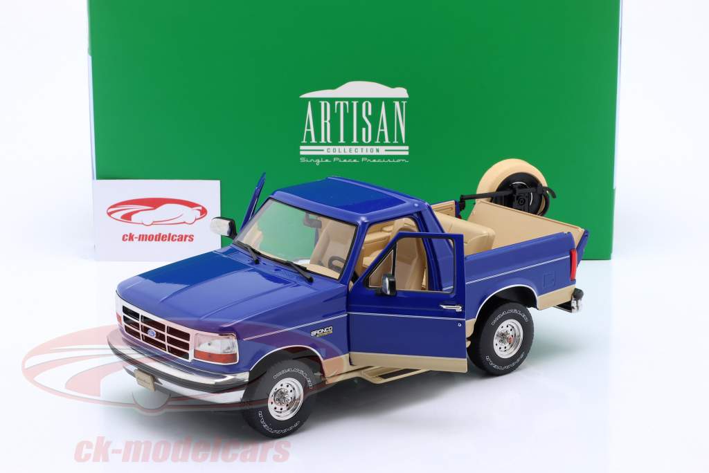 Ford Bronco Eddie Bauer Edition 1996 real azul / bronce 1:18 Greenlight