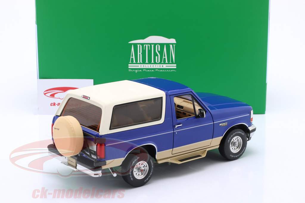 Ford Bronco Eddie Bauer Edition 1996 real azul / bronce 1:18 Greenlight
