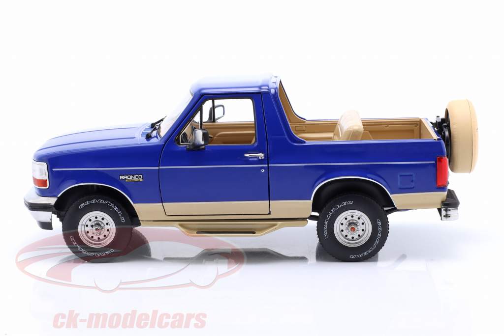 Ford Bronco Eddie Bauer Edition 1996 real azul / bronce 1:18 Greenlight