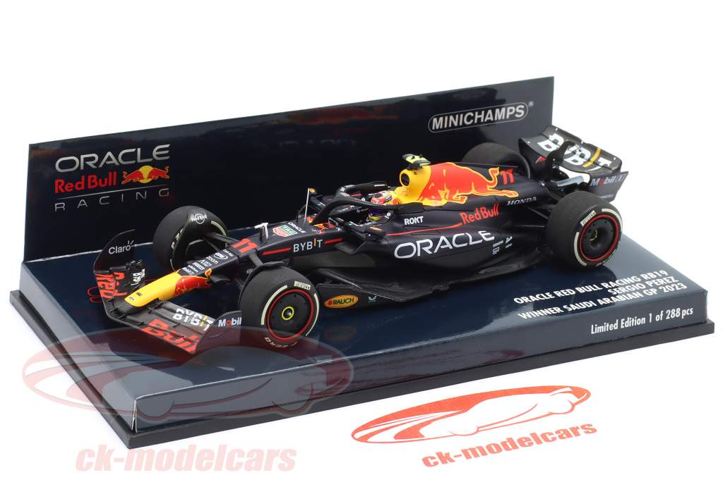 S. Perez Red Bull RB19 #11 gagnant Arabie Saoudite GP formule 1 2023 1:43 Minichamps