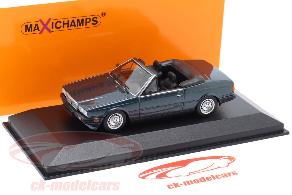 Maserati Biturbo Spyder year 1984 dark green metallic 1:43 Minichamps
