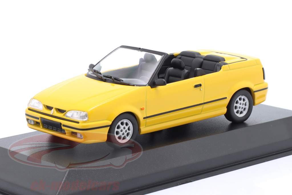Renault 19 Cabriolet Construction year 1991 yellow 1:43 Minichamps