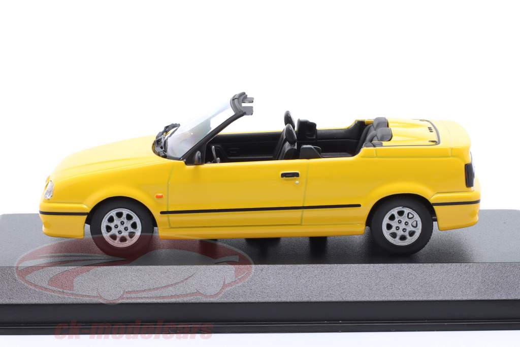 Renault 19 Cabriolet Construction year 1991 yellow 1:43 Minichamps