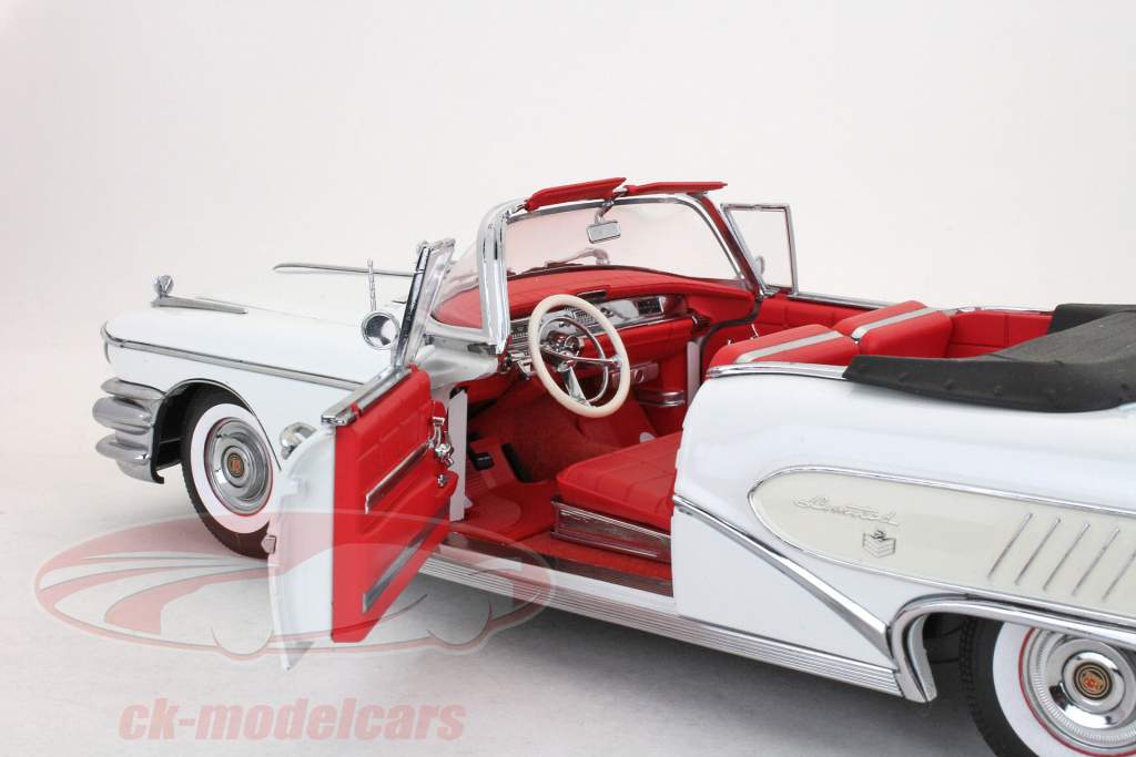 Buick Limited Open Convertible 新年 1958 冰川白 1:18 SunStar