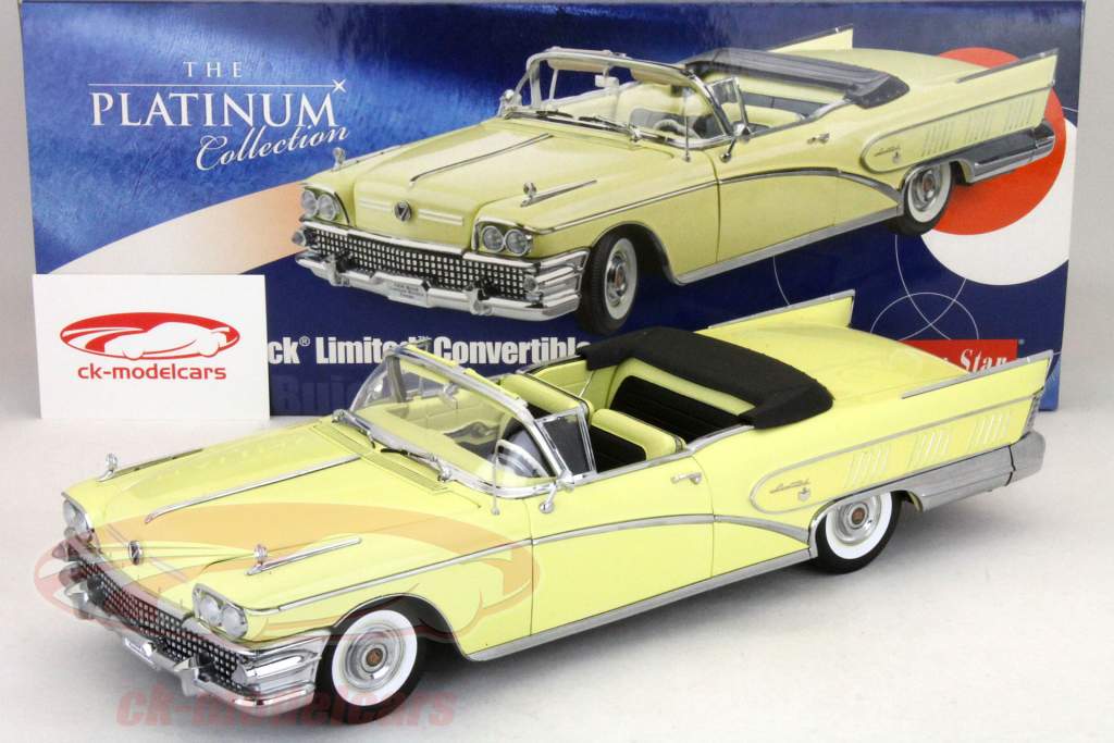 Buick Limited Open Convertible Год 1958 Крем белый 1:18 SunStar