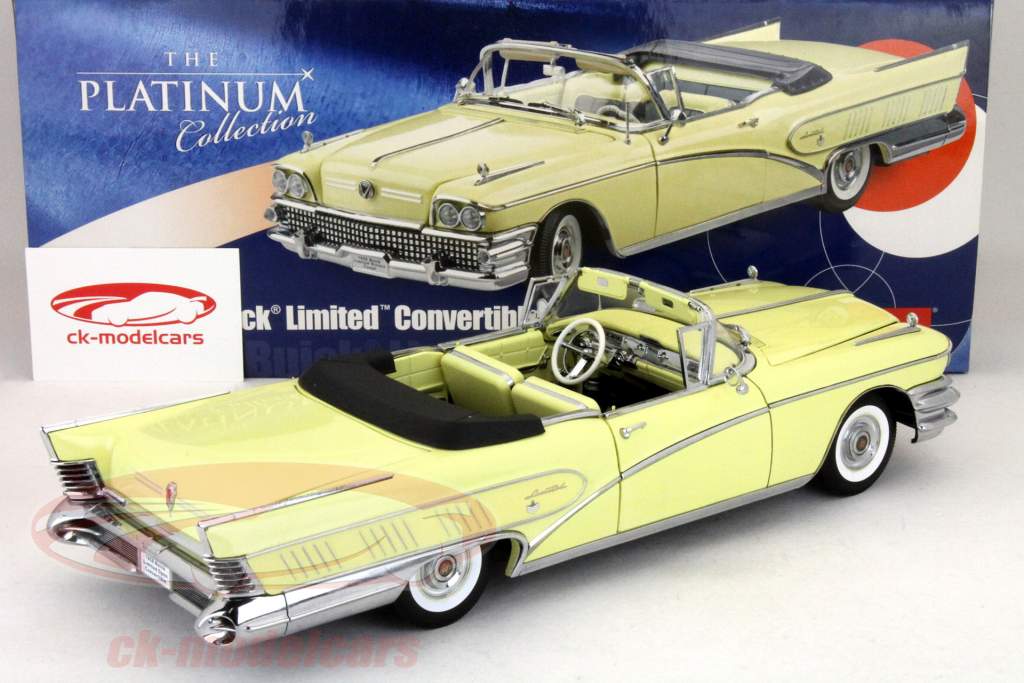 Buick Limited Open Convertible Год 1958 Крем белый 1:18 SunStar