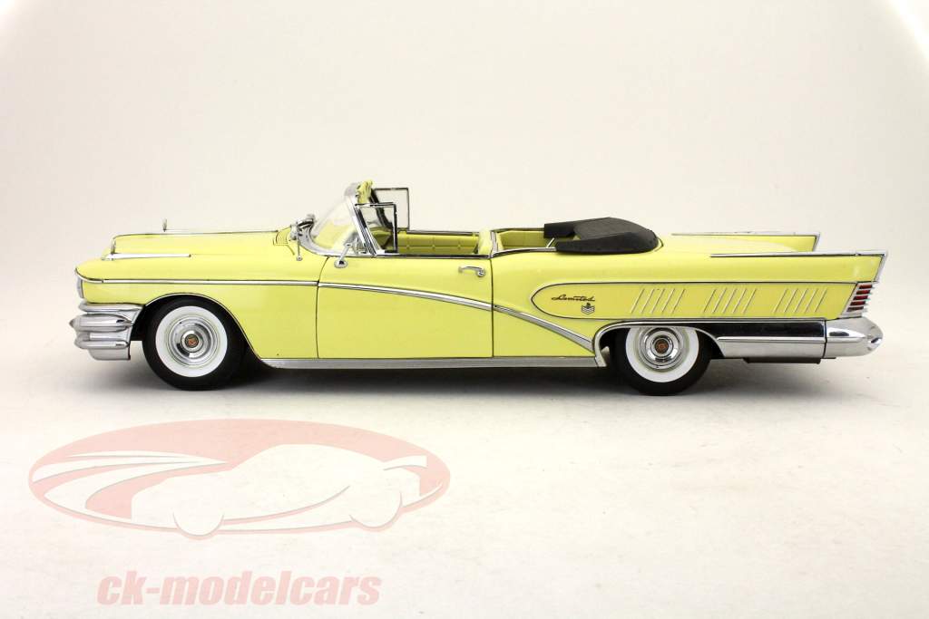 Buick Limited Open Convertible Год 1958 Крем белый 1:18 SunStar