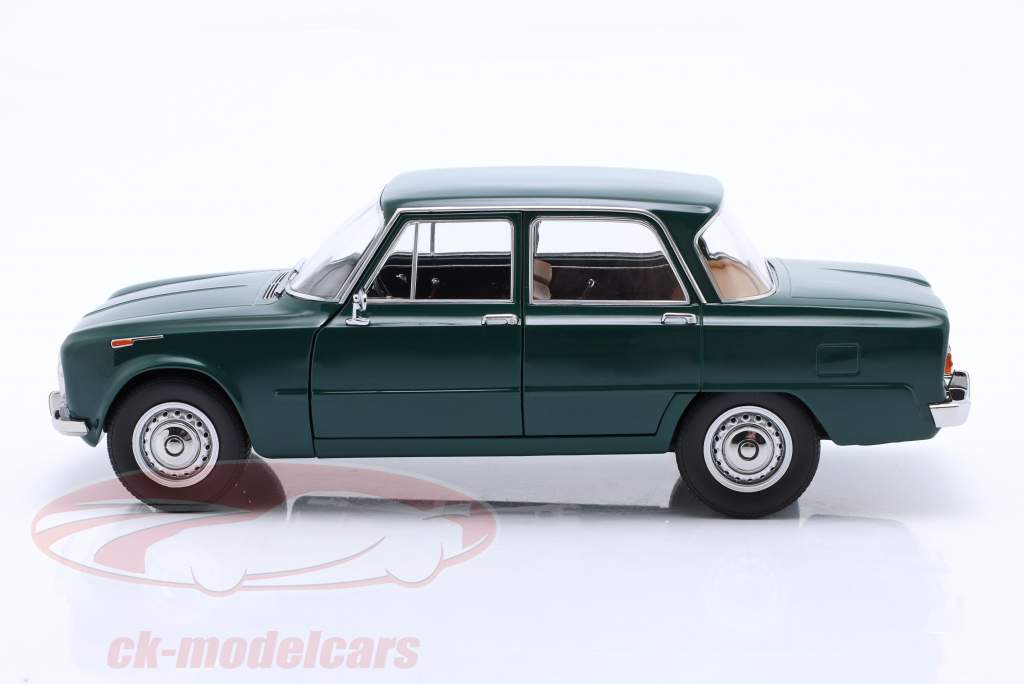 Alfa Romeo Giulia 1.6 Ti 建設年 1962 濃い緑色 1:18 Mitica