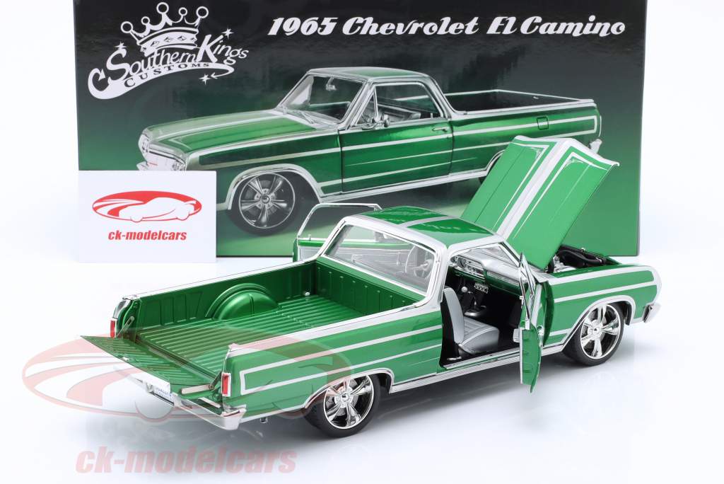 Chevrolet El Camino Customs Año de construcción 1965 calypso verde 1:18 Greenlight