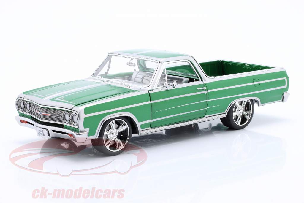 Chevrolet El Camino Customs Año de construcción 1965 calypso verde 1:18 Greenlight