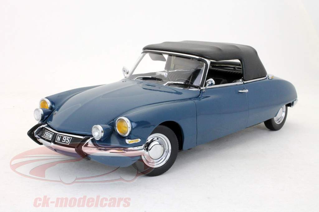 シトロエンDS 19カブリオレ1961年パシフィックブルー/サンスター1時18分パシフィックブルー