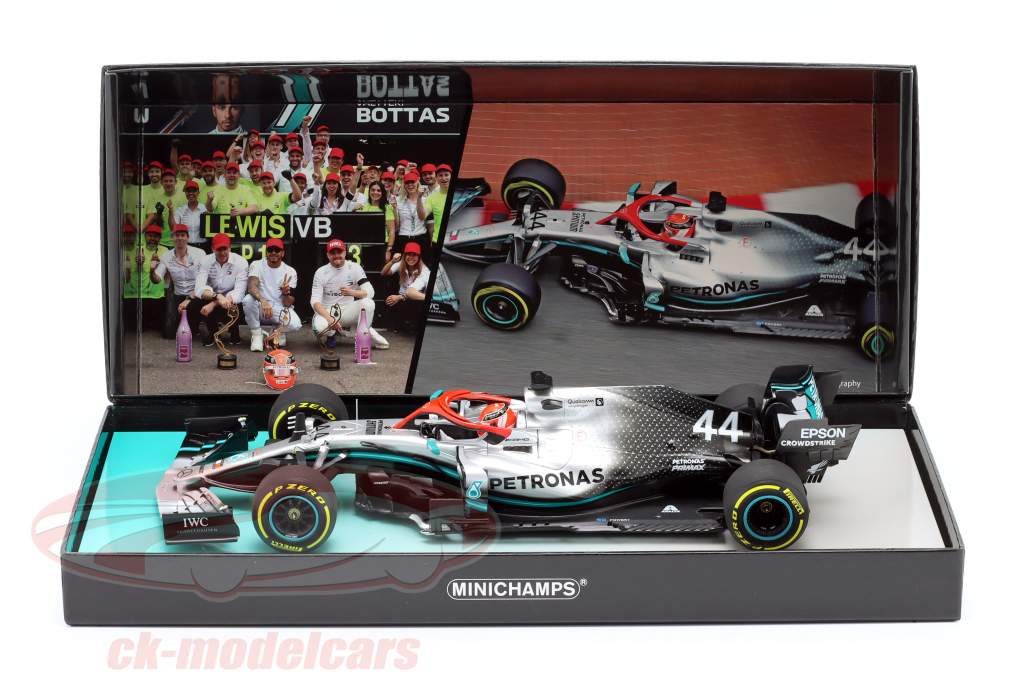L. Hamilton Mercedes-AMG F1 W10 #44 Winner Monaco GP Formula 1 World Champion 2019 1:18 Minichamps