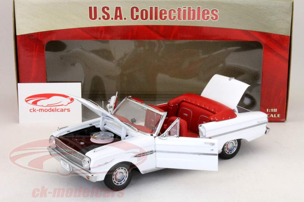 福特猎鹰富利换股年份1963白色1:18的SunStar