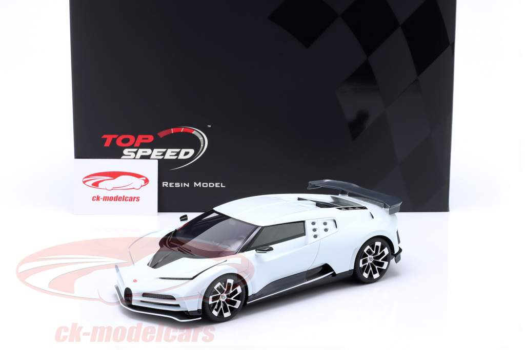 Bugatti Centodieci Bouwjaar 2022 wit 1:18 TrueScale
