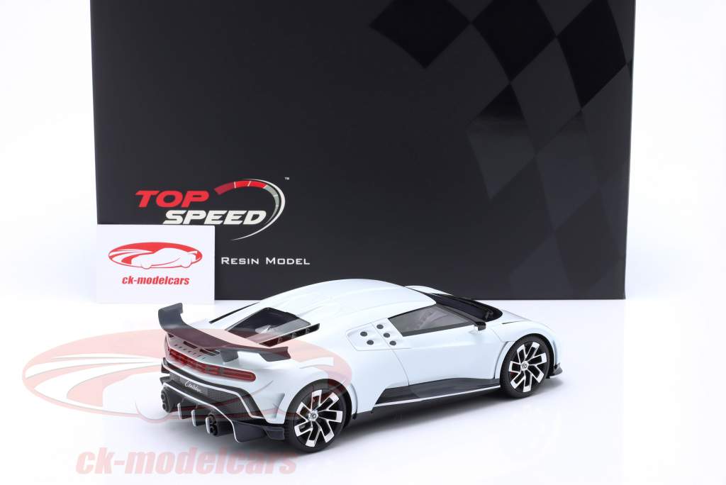 Bugatti Centodieci Année de construction 2022 blanc 1:18 TrueScale
