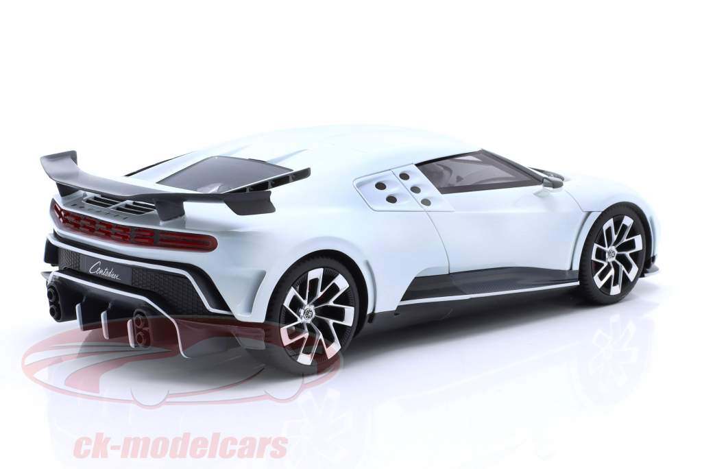 Bugatti Centodieci Byggeår 2022 hvid 1:18 TrueScale