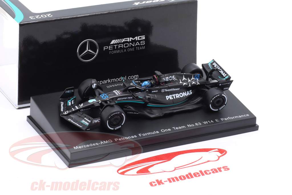 George Russell Mercedes-AMG F1 W14 #63 formel 1 2023 1:64 Spark