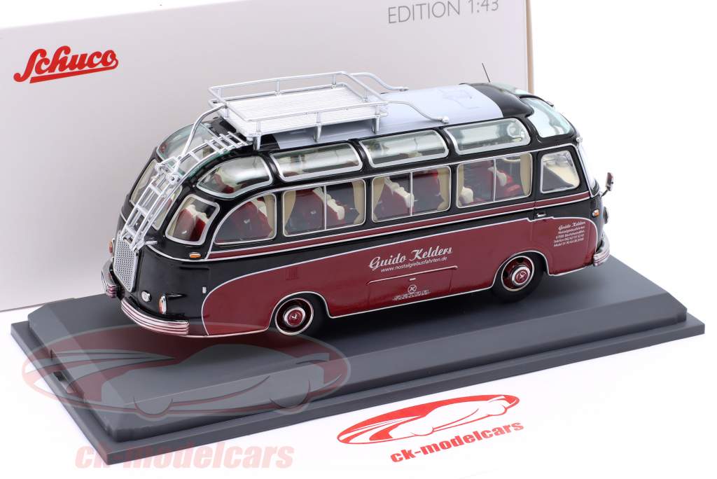 Setra S6 バス 茶色 / 赤 1:43 Schuco