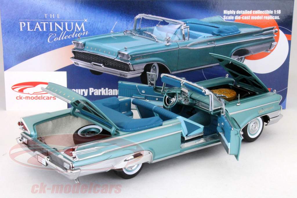 Mercury Parklane Open Convertible année 1959 turquoise metallique 1:18 SunStar