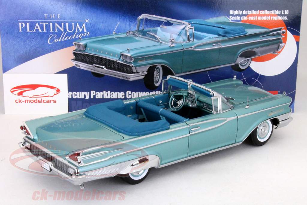 Mercury Parklane Open Convertible année 1959 turquoise metallique 1:18 SunStar
