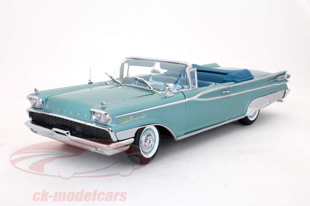 Mercury Parklane Open Convertible année 1959 turquoise metallique 1:18 SunStar