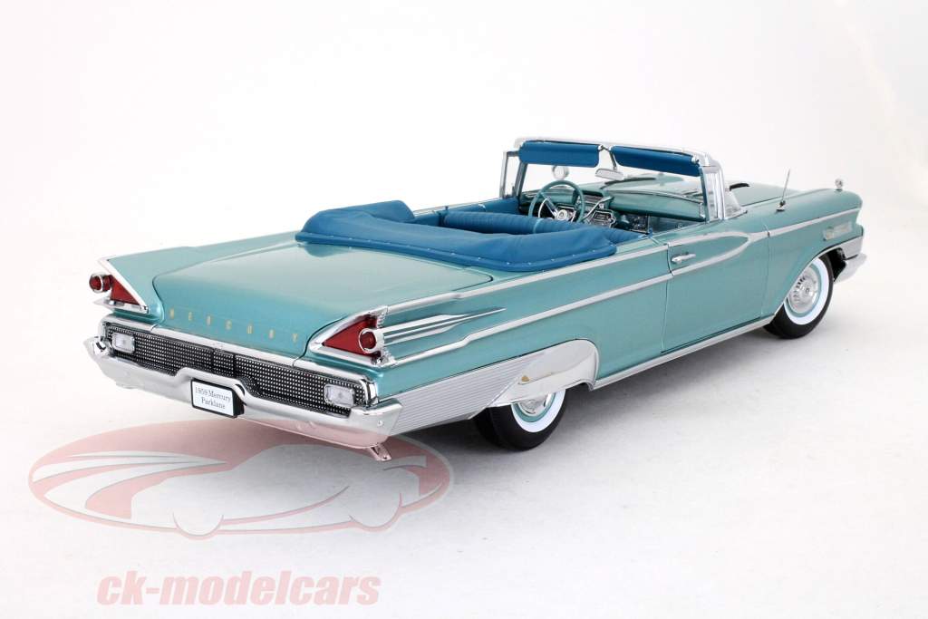 Mercury Parklane Open Convertible année 1959 turquoise metallique 1:18 SunStar