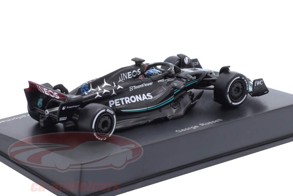 George Russell Mercedes-AMG F1 W14 #63 formel 1 2023 1:64 Spark