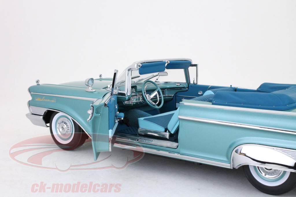 Mercury Parklane Open Convertible année 1959 turquoise metallique 1:18 SunStar
