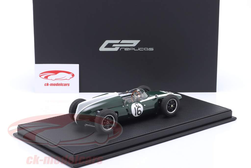 Jack Brabham Cooper T53 #16 winnaar Frans GP formule 1 Wereldkampioen 1960 1:18 GP Replicas