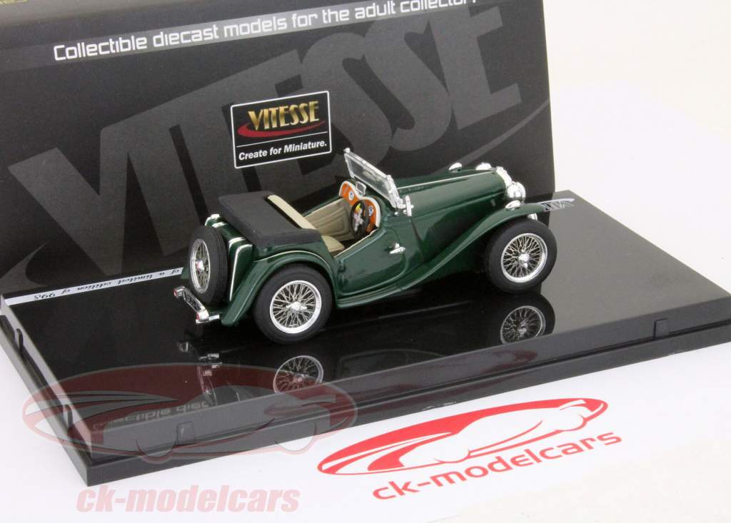 MG TC-Open 1937 green 1:43 Vitesse