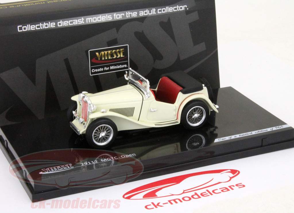 MG TC打开年份1937霜白/乳白色1:43维迪斯