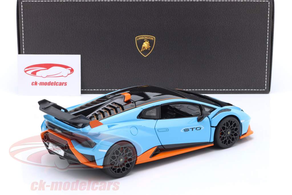 Rastar 1:18 Lamborghini Huracan STO year 2021 light blue