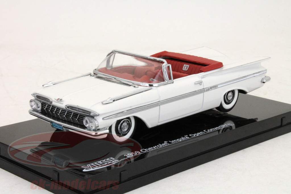 1959オープン1時43フィテッセ白に建てシボレーインパラコンバーチブル