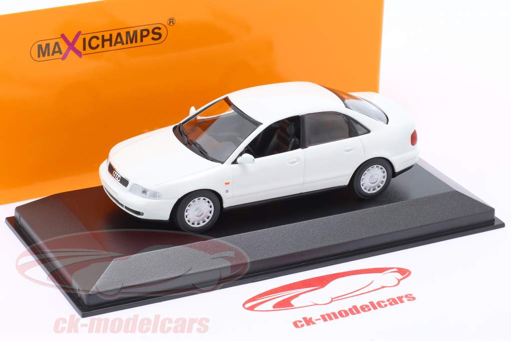 Audi A4 Año de construcción 1995 blanco 1:43 Minichamps