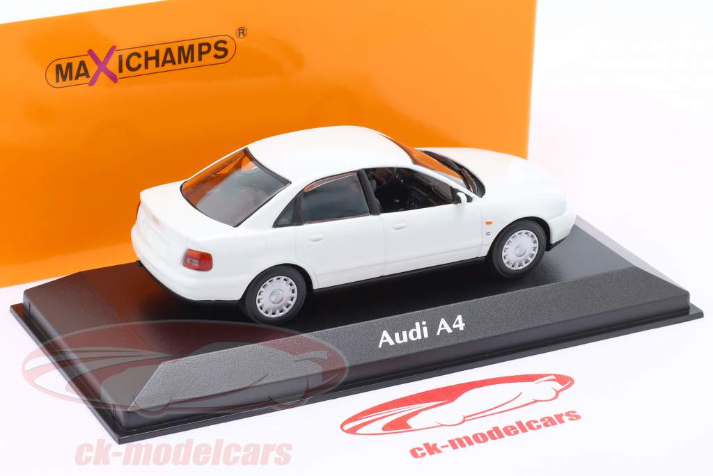 Audi A4 Año de construcción 1995 blanco 1:43 Minichamps