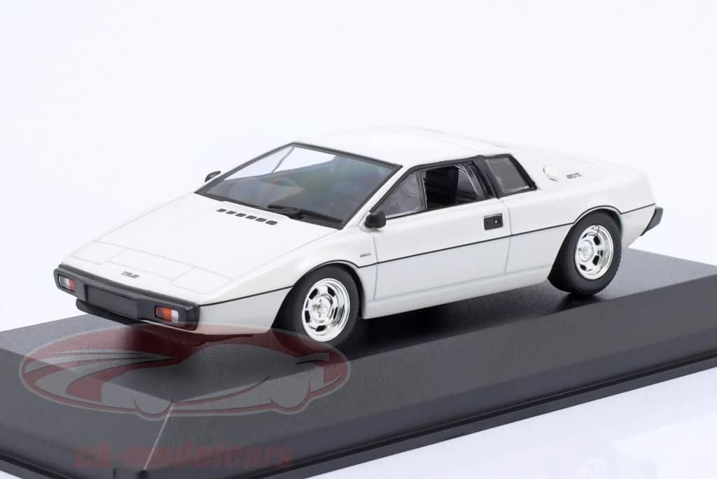 Lotus Esprit Turbo Byggeår 1978 hvid 1:43 Minichamps
