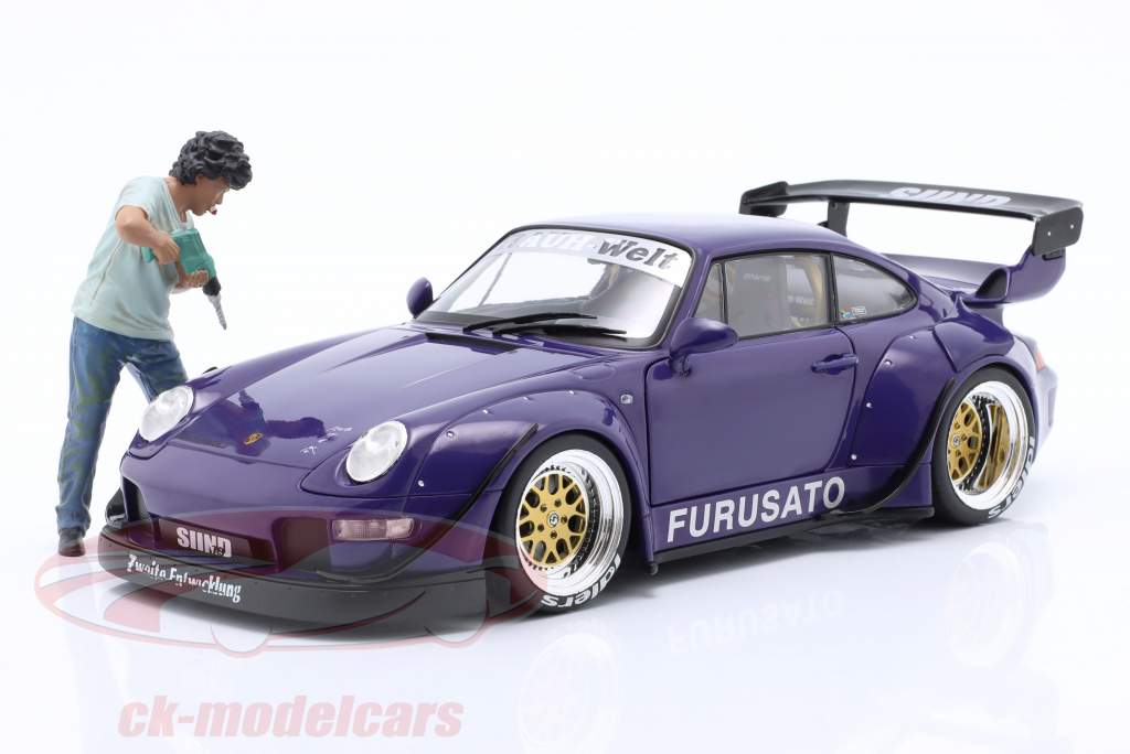 RWB-Legende Akira Nakai San Figur #3 mit Bohrmaschine 1:18 American Diorama