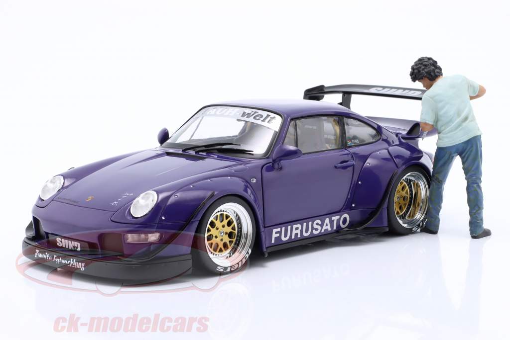 RWB-Legende Akira Nakai San Figur #3 mit Bohrmaschine 1:18 American Diorama