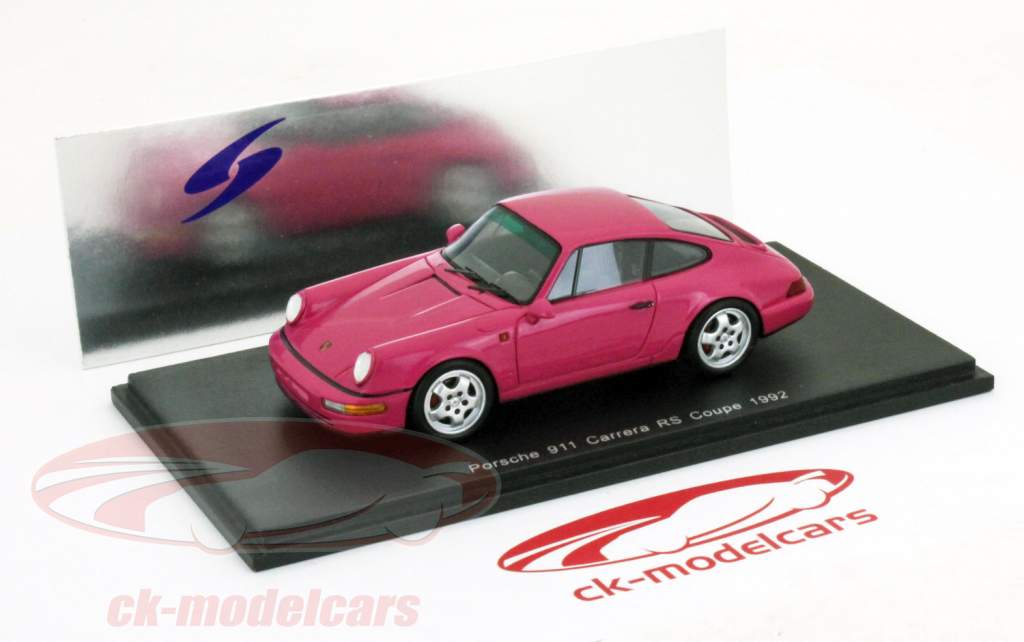 ポルシェ911カレラRSクーペ1992年ピンク1:43スパーク