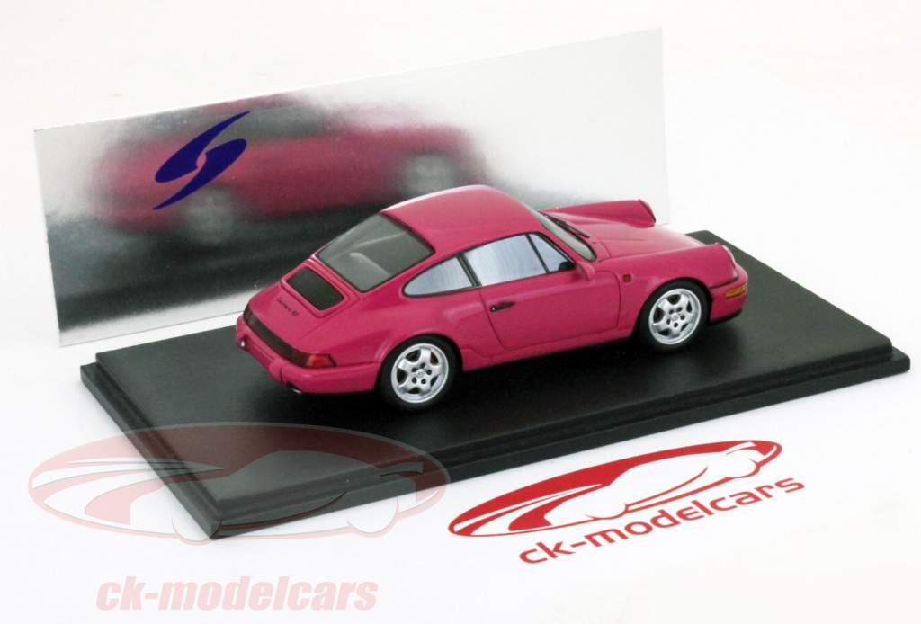 ポルシェ911カレラRSクーペ1992年ピンク1:43スパーク